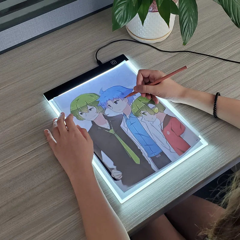 Led disegno Copy Pad Board A4 per bambini. Giochi creativi per i bambini.