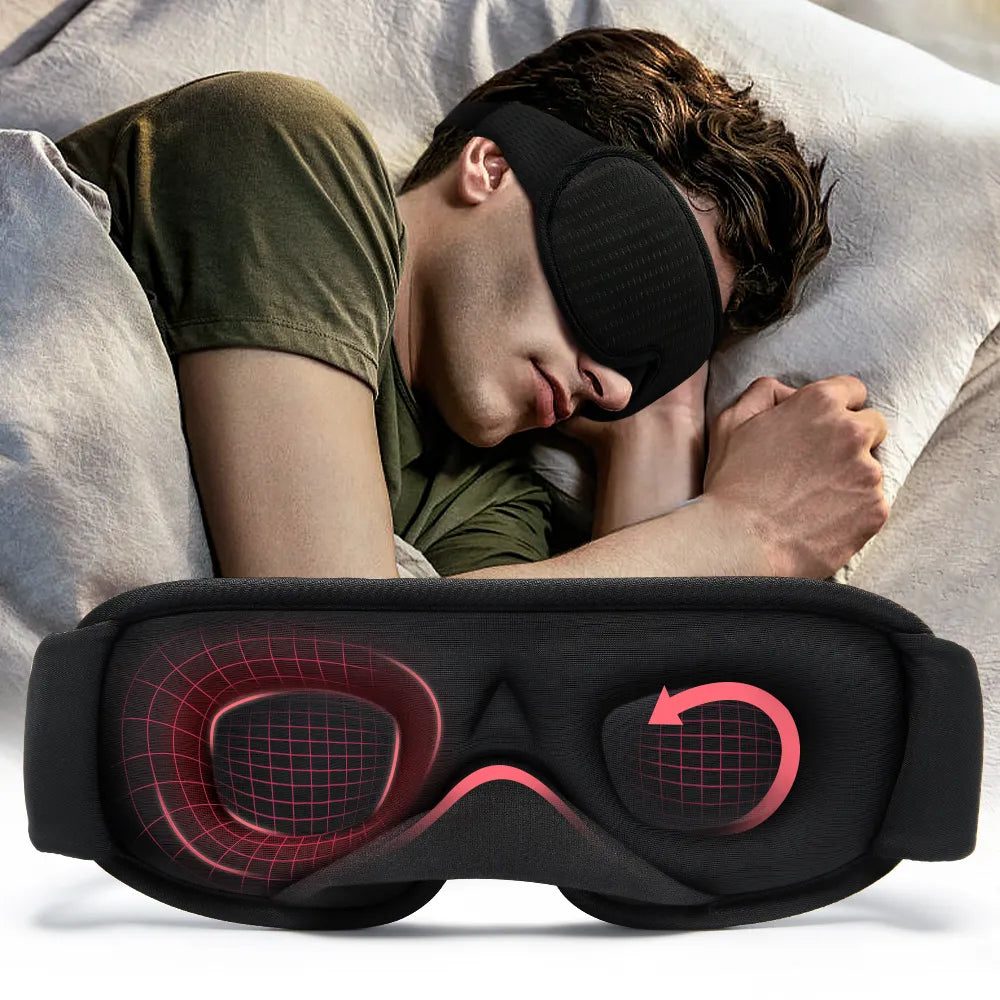 Maschera per DORMIRE 3D. Maschera per gli occhi da viaggio TRASPIRANTE.