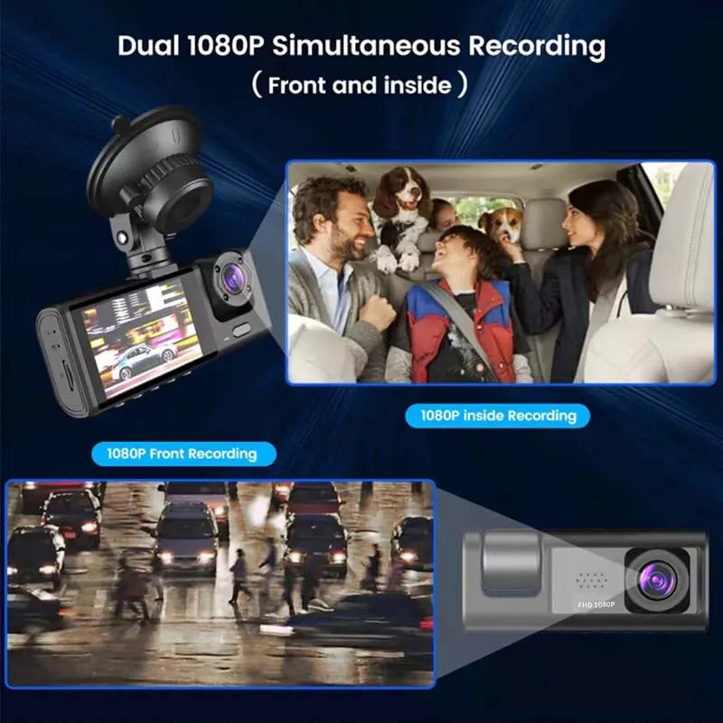 Dash CAMERA con registrazione in Loop. Schermo IPS da 2 POLLICI telecamera 1080P