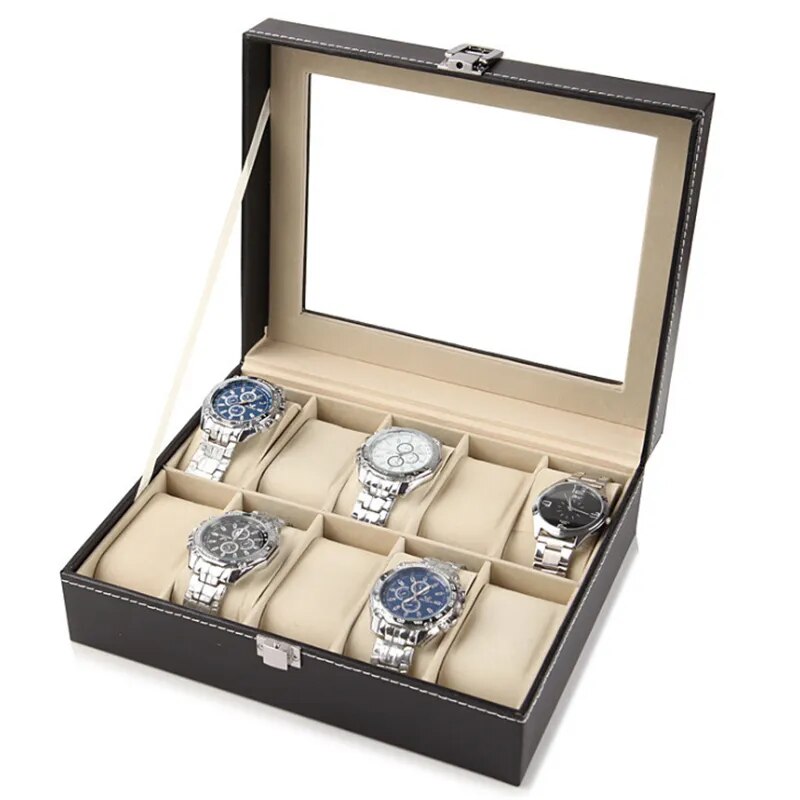 COFANETTO box con VETRINA porta orologi. 2-3-4-5-6-12 posti. Custodia OROLOGI.