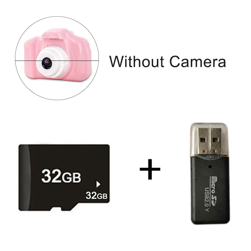 FOTOCAMERA per bambini impermeabile 1080P HD con CARD da 32 GB.