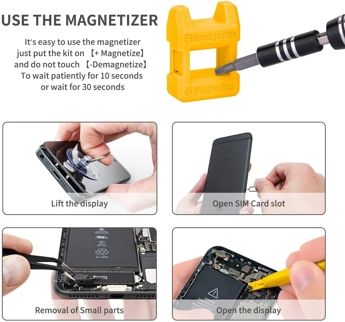 Kit di CACCIAVITI magnetici per Laptop 122 in 1. Set di cacciaviti di precisione