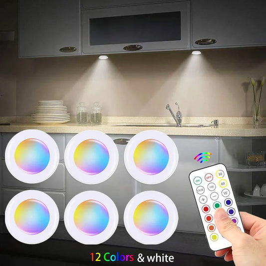 LUCI a LED con telecomando senza fili. Cambiano colore , per cucina e camere.