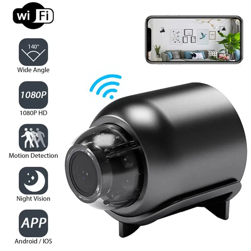 1080P HD MINI telecamera WiFi  visione notturna IP Cam videoregistratore Audio.