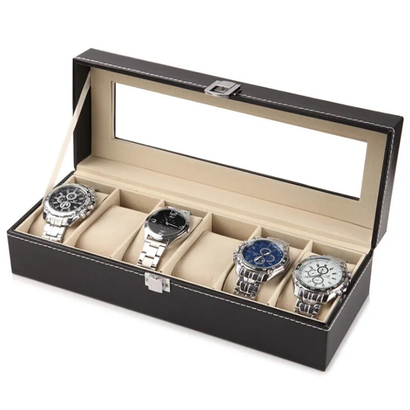 COFANETTO box con VETRINA porta orologi. 2-3-4-5-6-12 posti. Custodia OROLOGI.