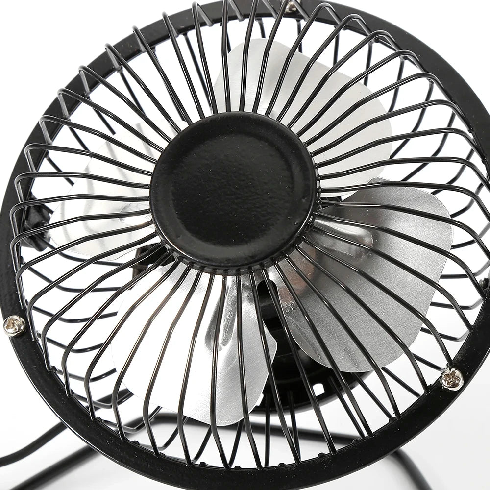 VENTILATORE USB silenzioso portatile da tavolo. Girevole a 360 gradi. ESTIVO.