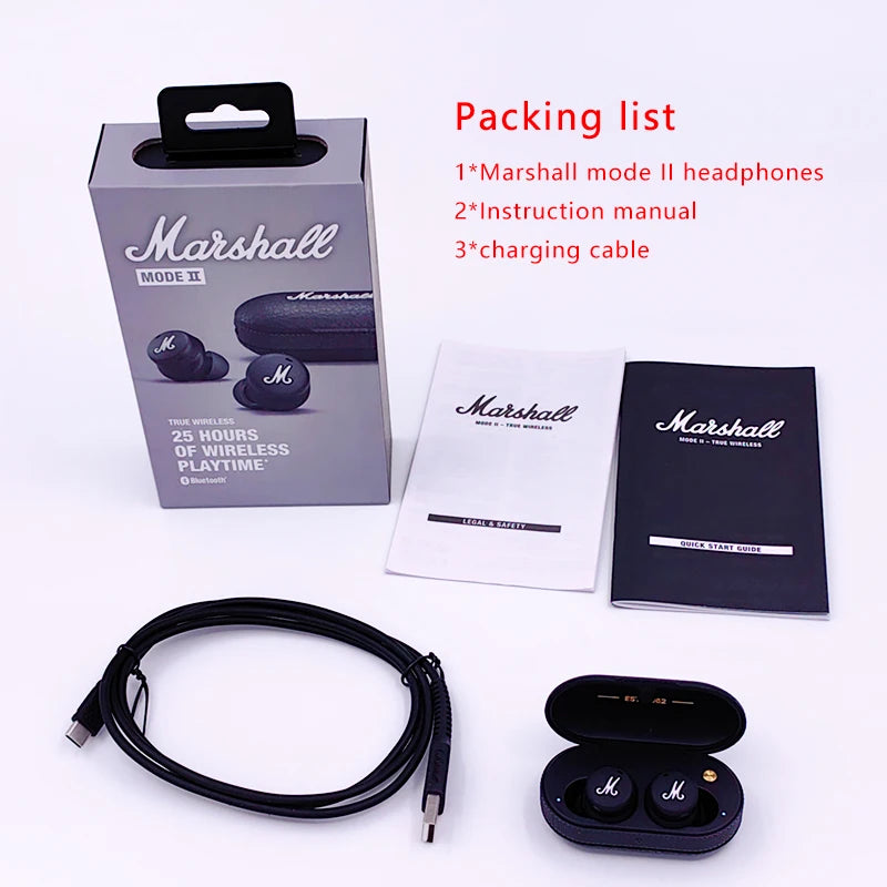 Auricolari Marshall Mode II 2. WIRELESS In-ear Sports Music 5.1 IMPERMEABILI.