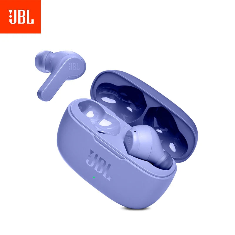 Auricolari Bluetooth 5.0 JBL W200TWS. Stereo Wireless, suono dei bassi profondi.