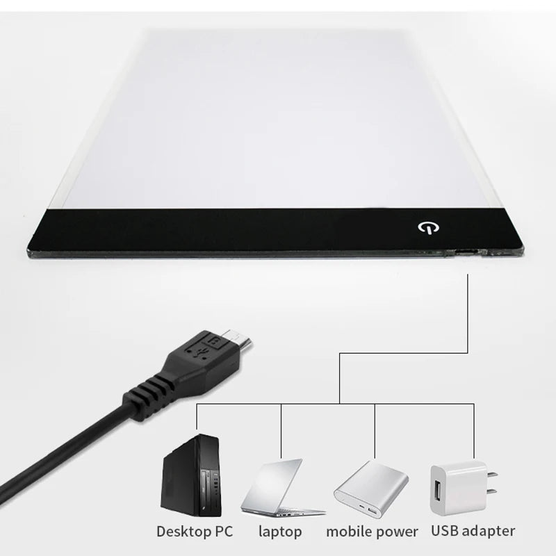 Led disegno Copy Pad Board A4 per bambini. Giochi creativi per i bambini.