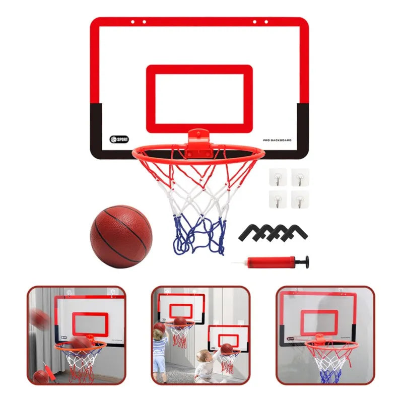 SET Canestro da BASKET per bambini. Per interno ed esterno con facile montaggio.