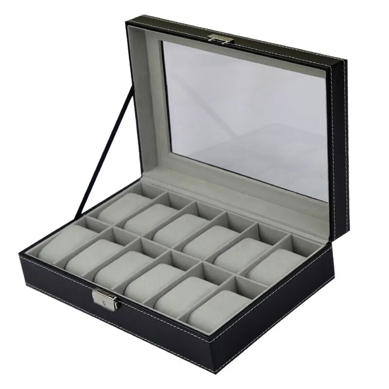 COFANETTO box con VETRINA porta orologi. 2-3-4-5-6-12 posti. Custodia OROLOGI.