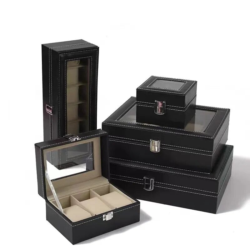 COFANETTO box con VETRINA porta orologi. 2-3-4-5-6-12 posti. Custodia OROLOGI.