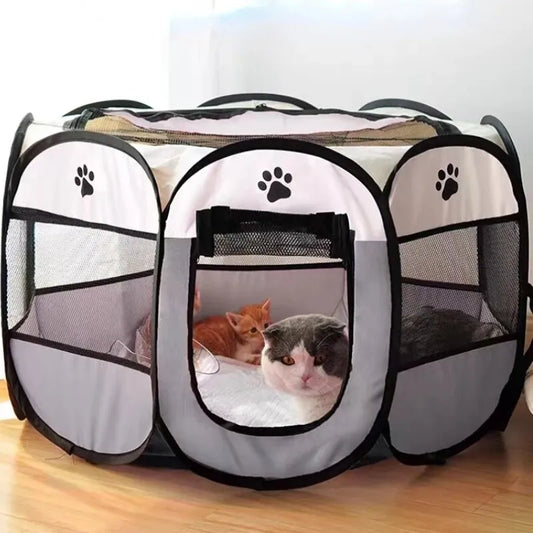 Tenda per ANIMALI domestici pieghevole e portatile.  RIFUGIO per CUCCIOLI.