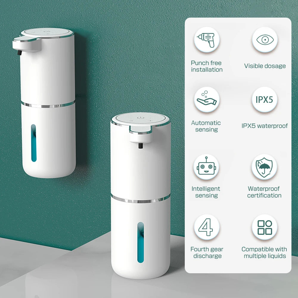 Distributore AUTOMATICO di sapone Xiaomi 380ML intelligente con ricarica USB.