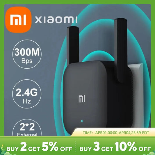 AMPLIFICATORE Xiaomi Wifi Pro 300M 2.4G ripetitore rete Wireless wi-fi Router.