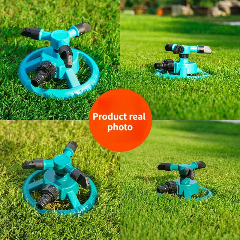 Attrezzo per GIARDINAGGIO. Irrigatore d'acqua rotante AUTOMATICO a 360 gradi.